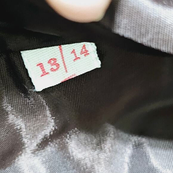 Genuine Leather Jacket Pockets Button Closure Vintage Elbow Patch Women's 13/14 - Picture 8 of 9